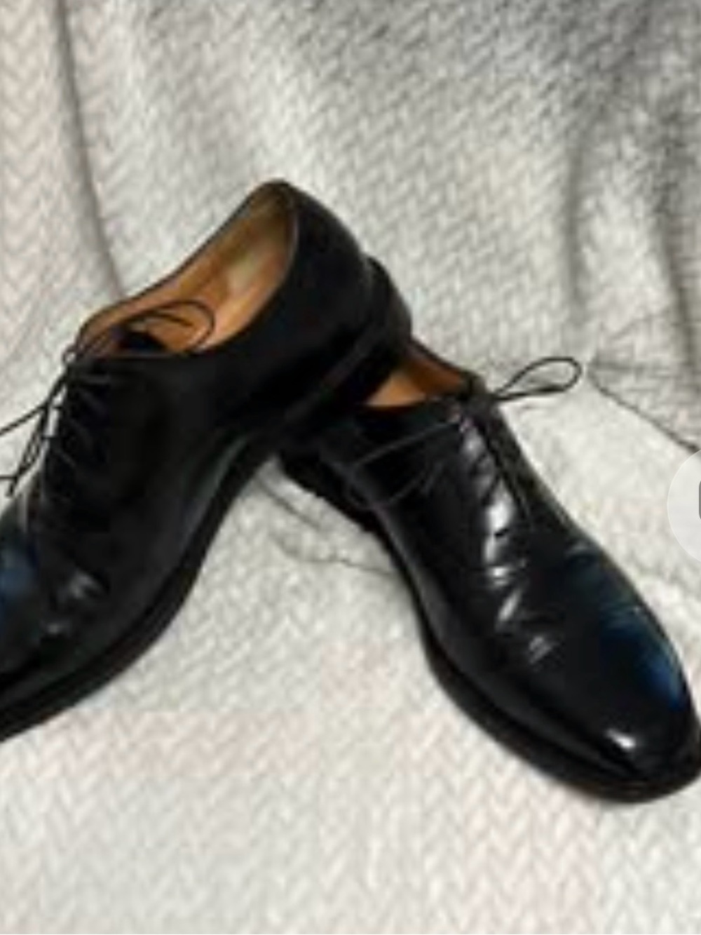 Rockport Men’s Black Leather Cap Toe Oxford Dress Shoes Size 10M AM12011